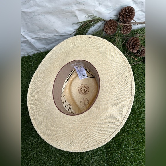 BRIXTON
JO PANAMA STRAW
RANCHER HAT Color: Catalina Sand size S like new - Picture 10 of 16